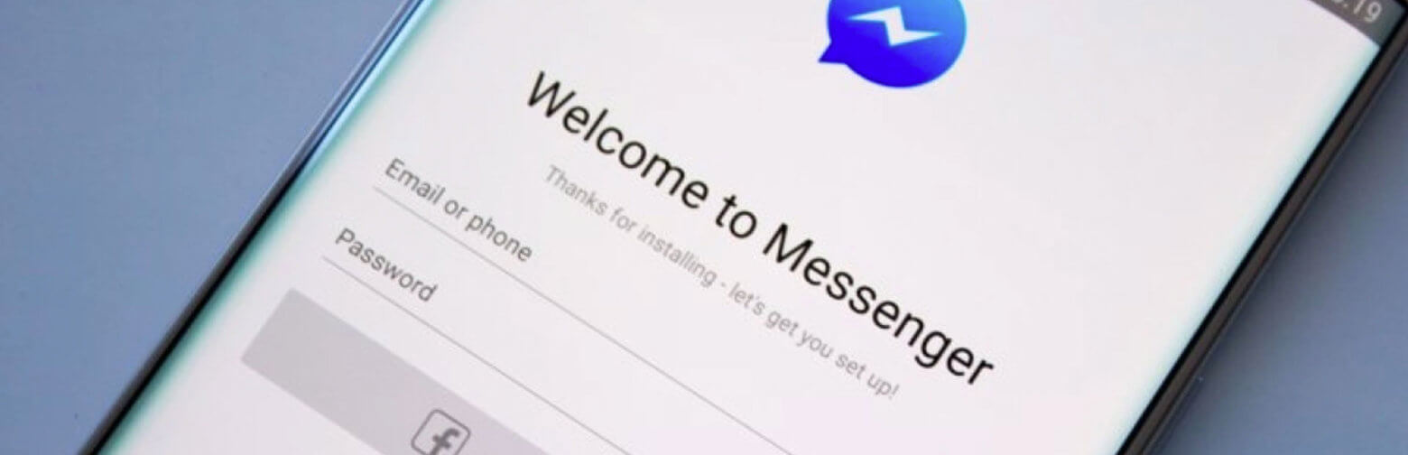 De Facebook Messenger-app wordt weergegeven op een smartphone.