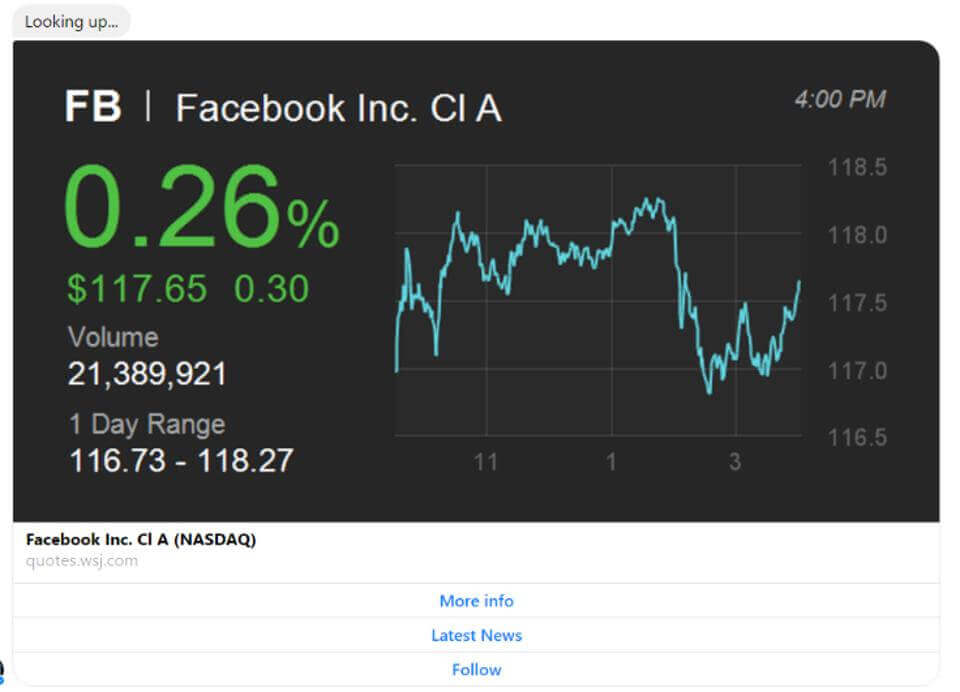 The Wall Street Journal Facebook Messenger Bot