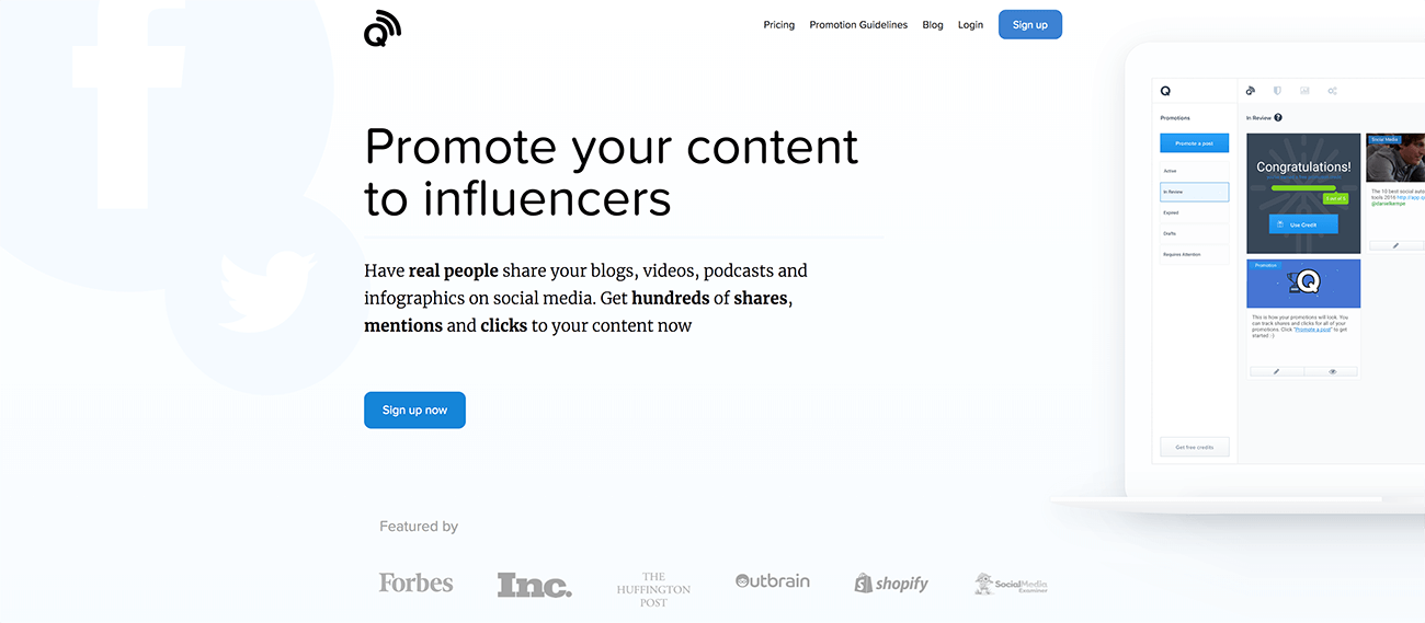 Quuu Promote - Promote your content to influencers
