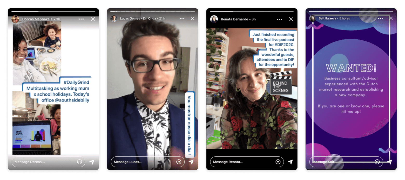 LinkedIn Stories Examples