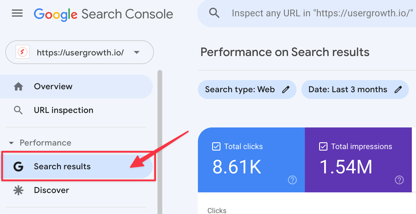 Search Console Performance to find keywords to optimize