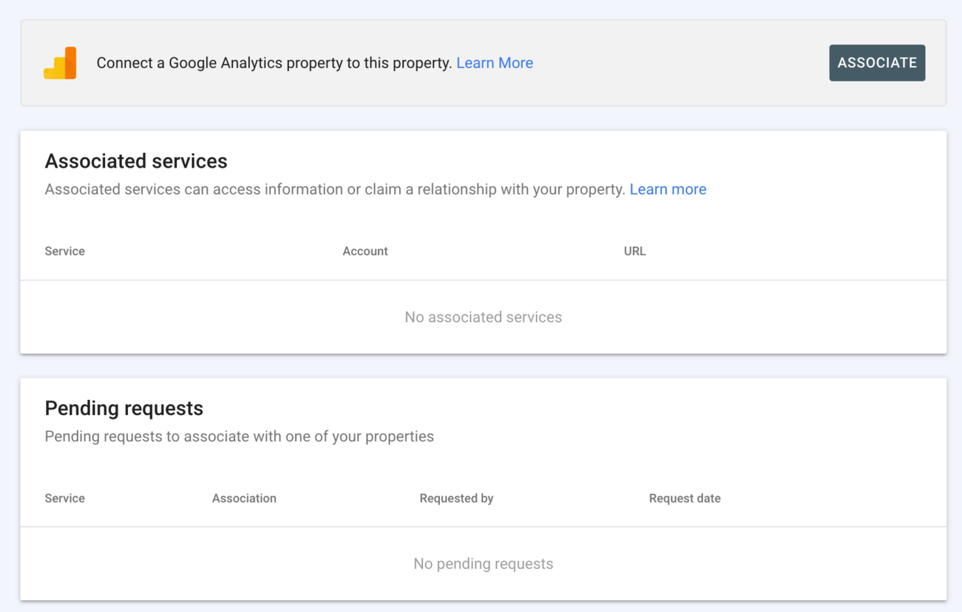 Associate your Google Analytics with your Google Search Console account - step 2