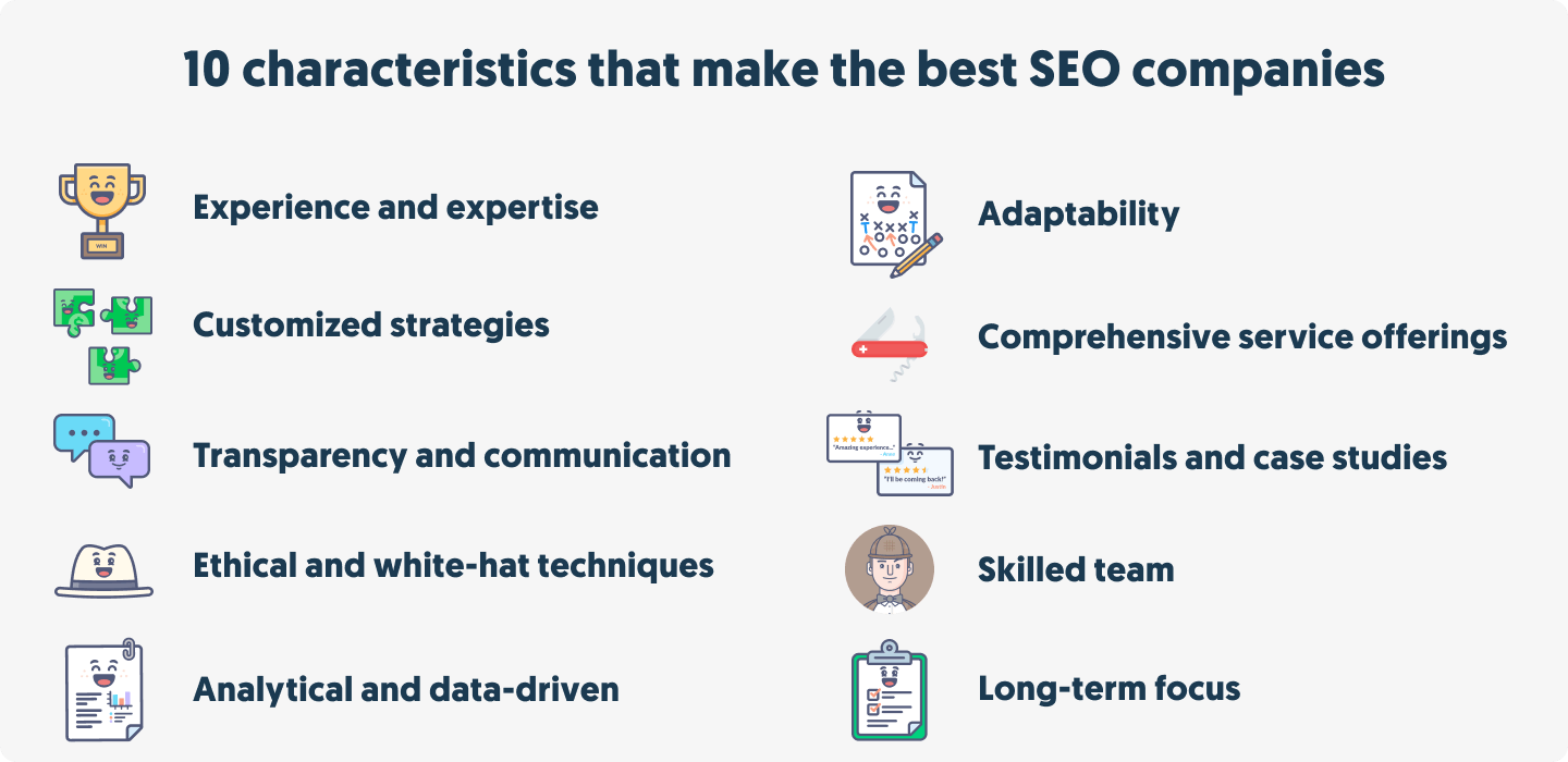 10 characteristics that make the best SEO companies