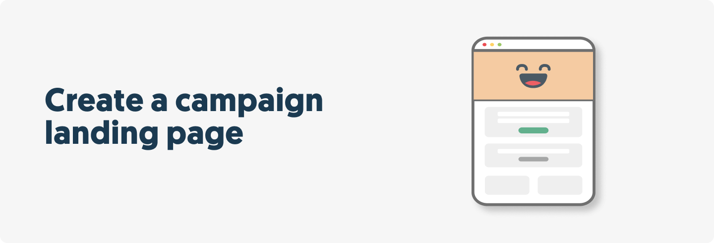 Create a campaign landing page