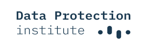 Logo de l'Institut de protection des données comportant son nom en texte bleu foncé avec trois formes abstraites sous le mot « Institut », soulignant son accent sur la sécurité des données.